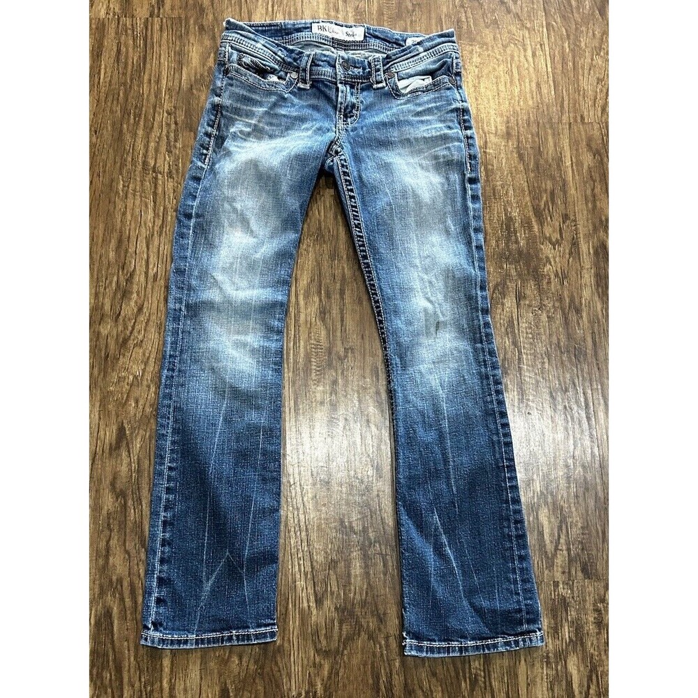 BKE Stella Skinny Distressed Jeans Women’s 26R (29x31.5)  Western Wear STAINS